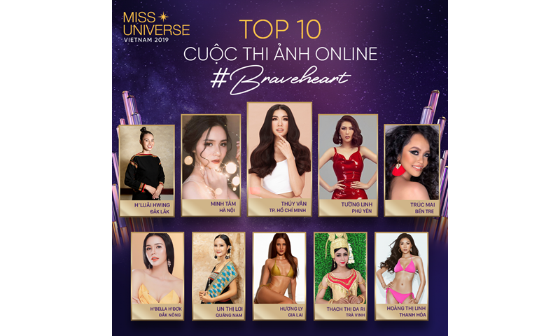 Lộ diện top 3 thí sinh được bình chọn cao nhất 'Miss Universe Online' 